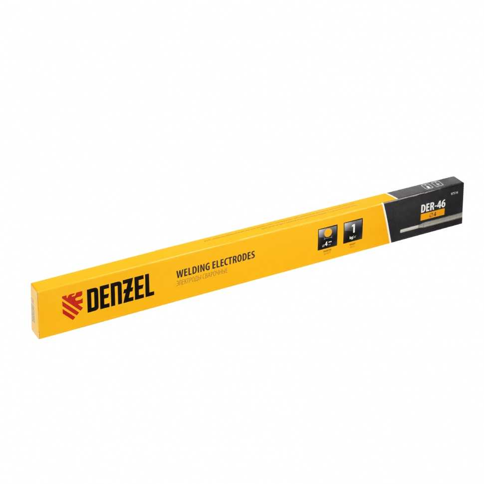 Электроды DER-46, диам. 4 мм, 1 кг, рутиловое покрытие// Denzel Сварочное оборудование фото, изображение
