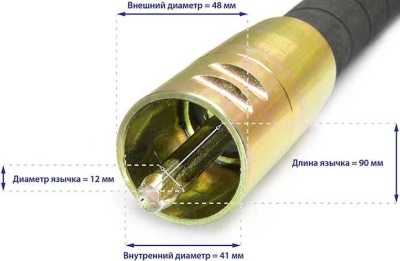 Гибкий вал с вибронаконечником ТСС ВВН 6/50ДУ (дл.6000 мм; диам. 50мм) Глубинные Вибраторы фото, изображение